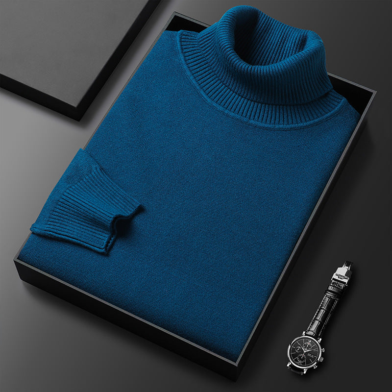 Luis - Eleganter Herren Rollkragenpullover aus einem edlen Kaschmir-Baumwoll-Mix